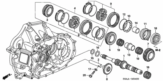 Mainshaft for 2006 Honda CR-V #0