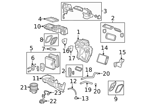 HVAC Case for 2009 Saturn Outlook #0