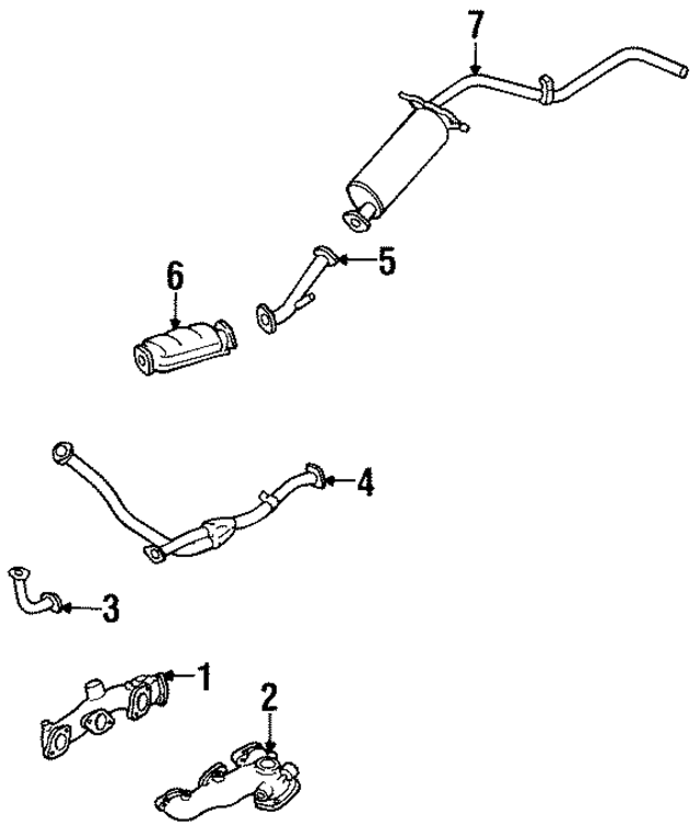 200103B000 - : Exhaust Pipe for Nissan: Pickup Image