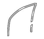 6814135110 - Body: Glass Run for Toyota Image