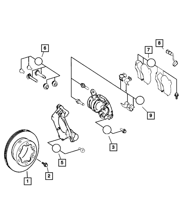 68061034AA - : Brake Shoe Hold Down Spring Kit for Mopar Image
