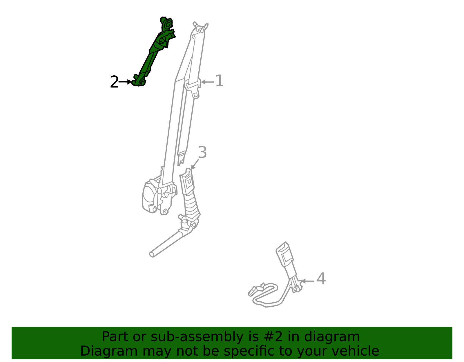 88890-2S500 - Height Adjuster 2011-2016 Kia Sportage | Kia.Parts Store
