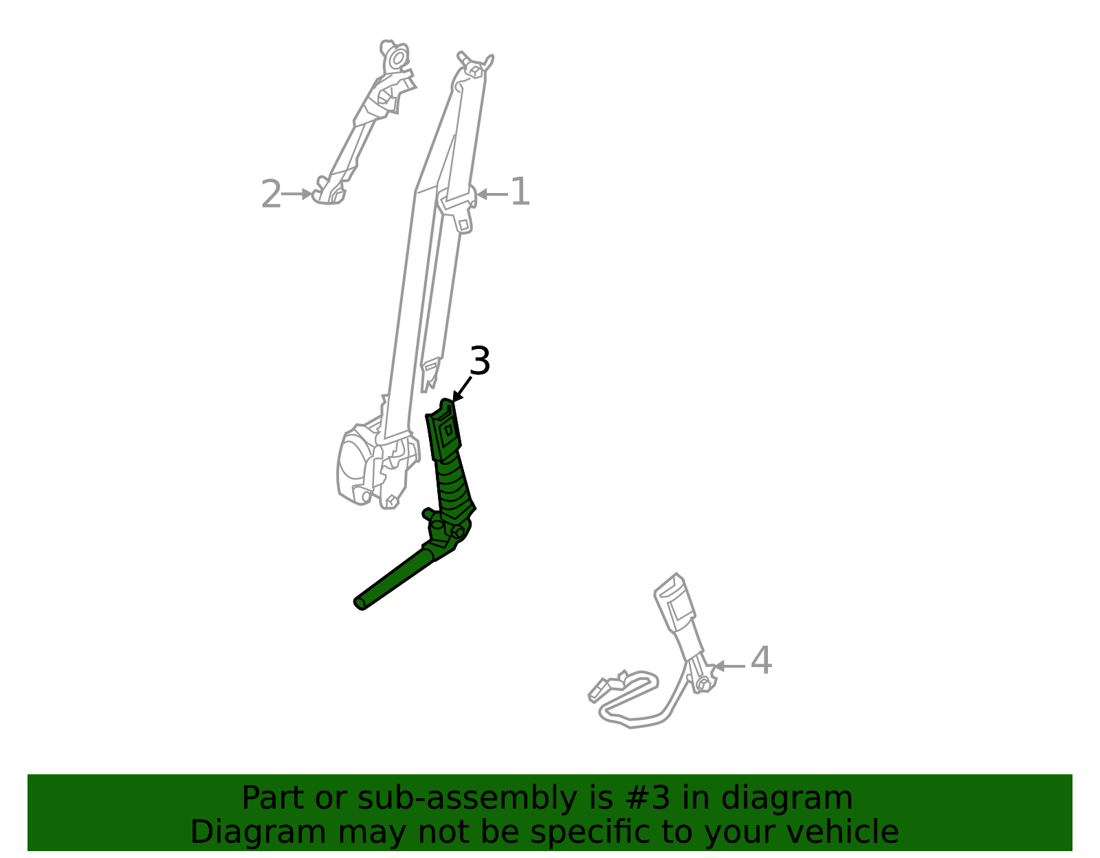 88841-3W500WK - Pre-Tensioner 2011-2016 Kia Sportage | Kia.Parts Store