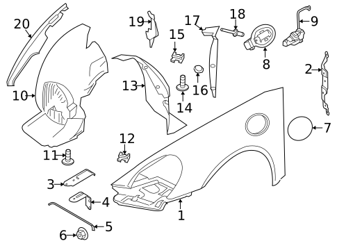 Fender & Components for 2019 Porsche 911 #1