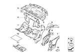 51487009034 - Vehicle Trim: Sound Insulating Front Trunk Panel for BMW Image