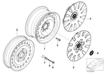 36136768523 - : Wheel Cover for BMW Image