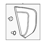 65240AL02A - Body: Pillar Molding for Subaru Image