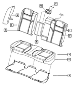 68102973AA - Interior Trim: Seat Back Foam for Mopar Image