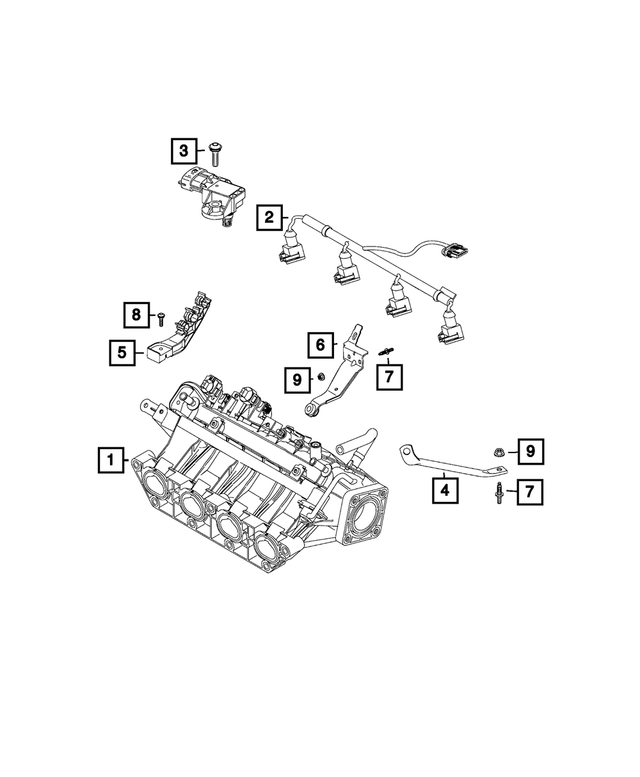 68270198AA - Electrical: Injector Wiring for Mopar Image