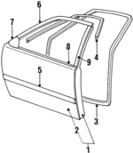 MB549975 - Body: Door Shell for Mopar Image