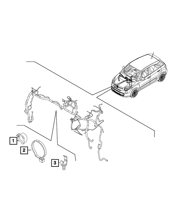 68073117AA - Electrical: Sensor Clip for Mopar Image