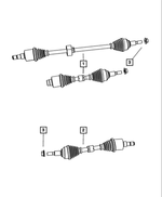 R5273546AF - All Wheel Drive; Differential and Drive Line: Front Drive Shaft, Right, Remanufactured for Chrysler: 200, Sebring | Dodge: Avenger, Journey Image