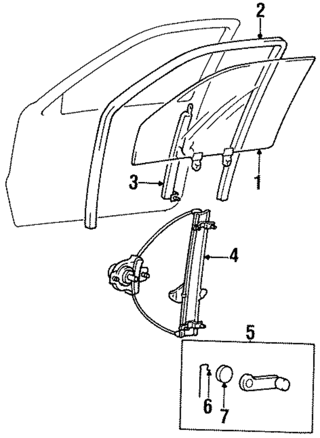 1999  1999 Hyundai Window Channel 8255022203