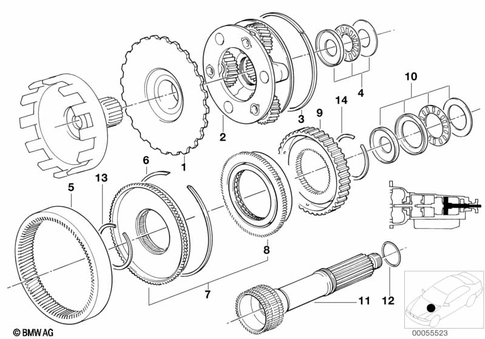 Individual Transmission Parts for 1992 BMW 850Ci #8