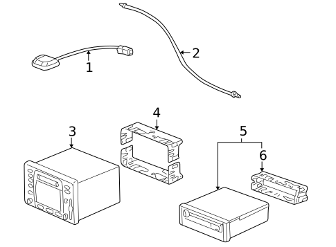 Navigation System Components for 2003 Porsche 911 #1