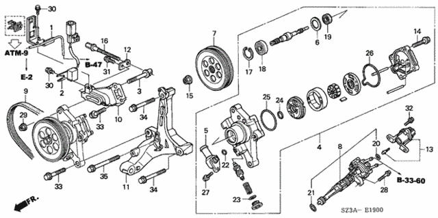 P.S. Pump for 2004 Acura RL #0