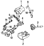 E9SZ3530B - Steering: Shroud for Ford: Thunderbird | Mercury: Cougar Image