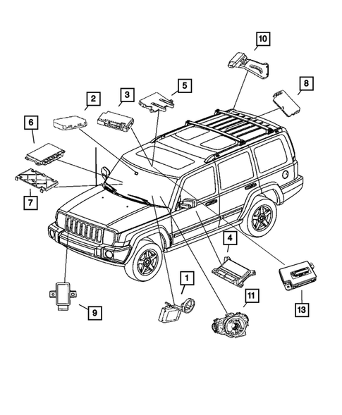Modules for 2007 Jeep Commander #0