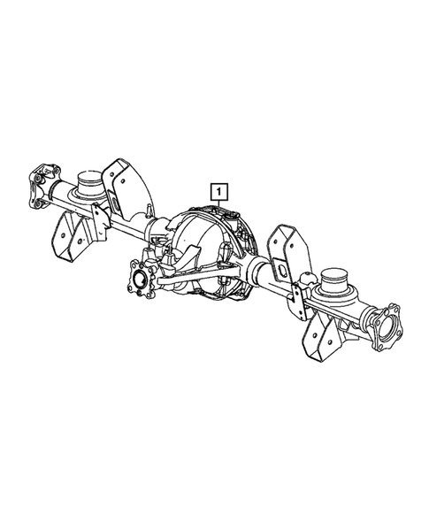 Rear Axle Assembly for 2008 Jeep Grand Cherokee #0