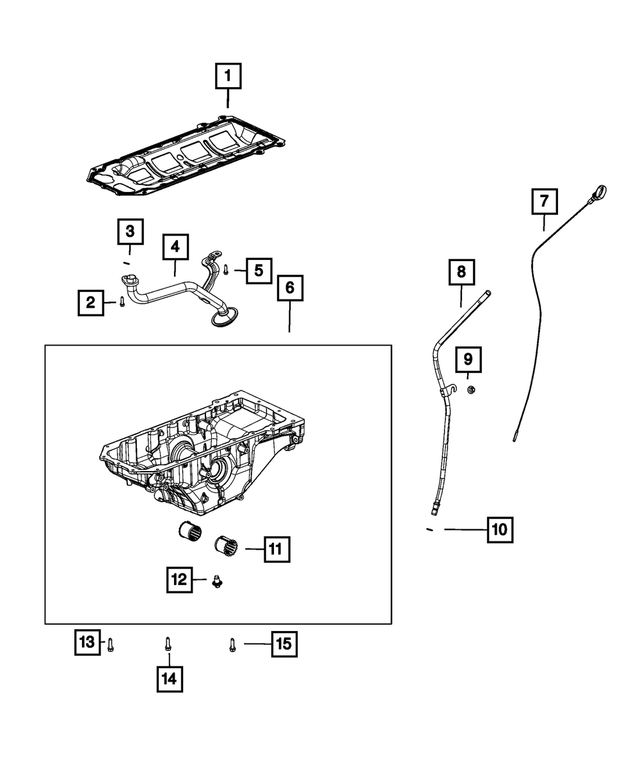 68465214AB - Engine: Engine Oil Level Indicator for Mopar Image