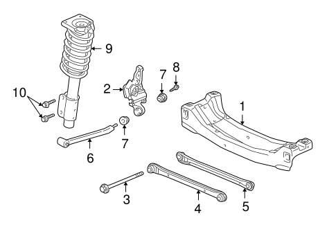 Rear Suspension for 2003 Chevrolet Malibu #1