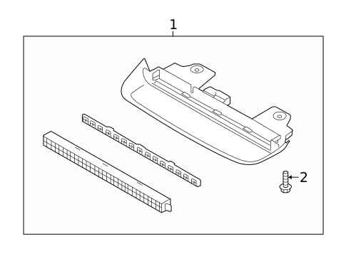 High Mounted Stop Lamp for 2014 Kia Cadenza #0