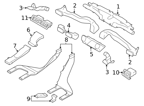Ducts for 2019 Subaru Outback #0