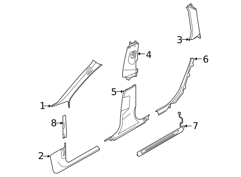 Interior Trim - Pillars for 2022 Audi A6 allroad #0