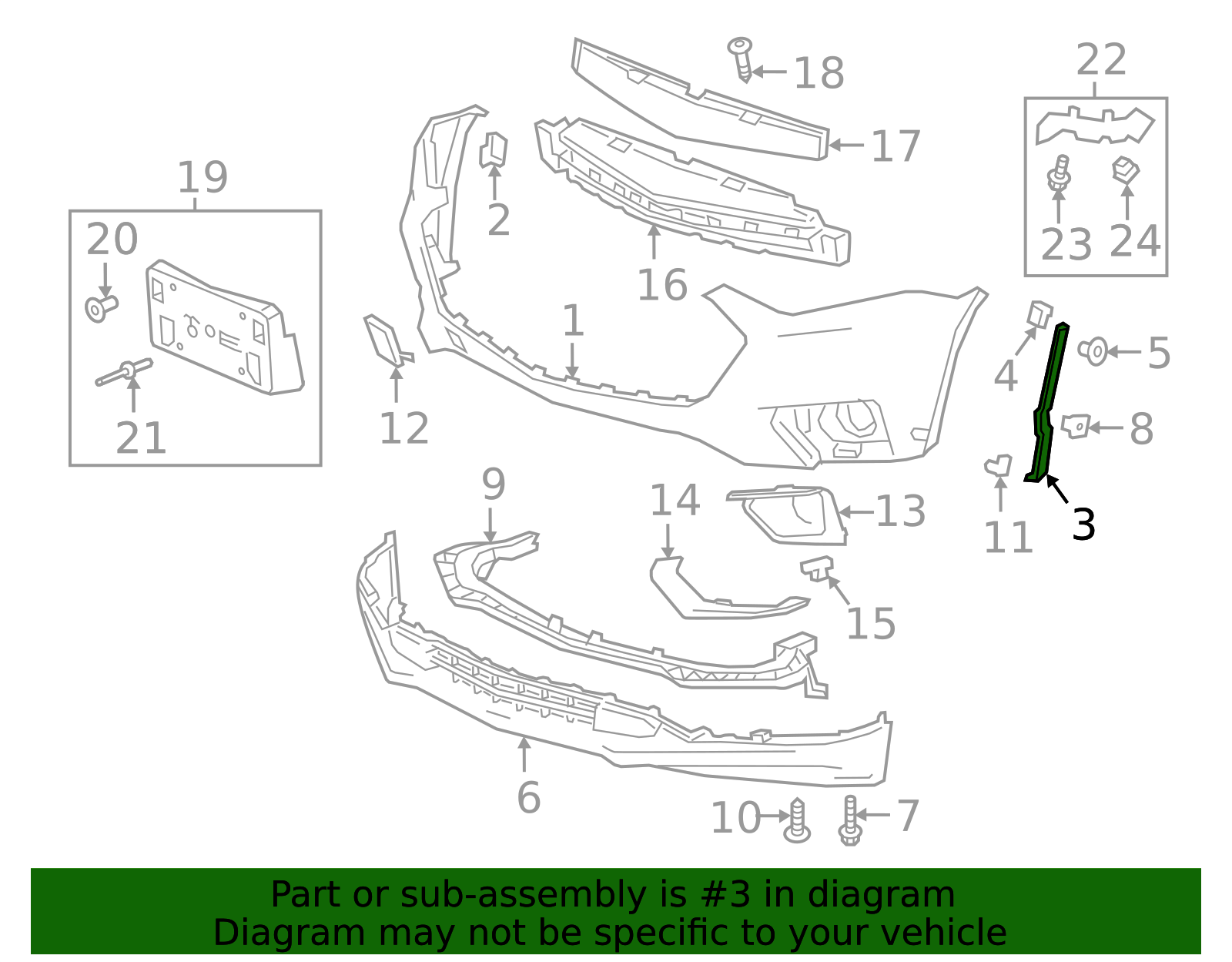 2018-2021 Chevrolet Traverse Front Driver Side Bumper Fascia Outer ...