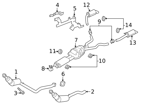 Exhaust Components for 2012 Land Rover LR4 #0