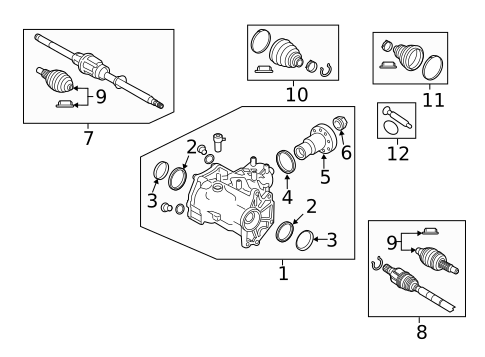 Carrier & Front Axles for 2020 Jaguar E-Pace #1