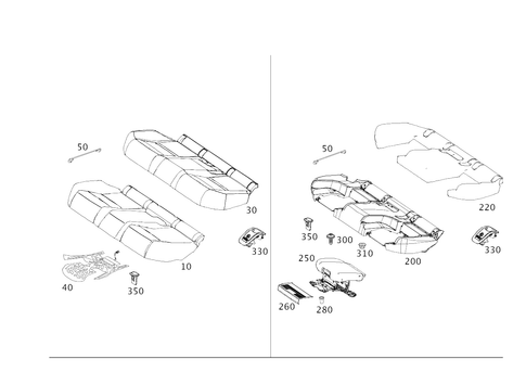 Rear Cushion for 2017 Mercedes-Benz E43 AMG #0