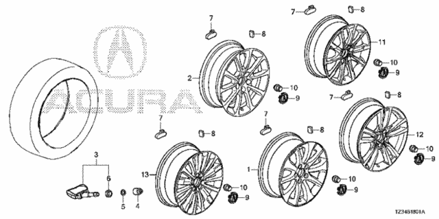 Wheel Disk (KA) for 2015 Acura TLX #0