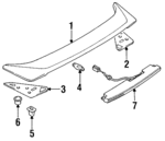 MR109822 - : Spoiler Gasket for Mitsubishi Image