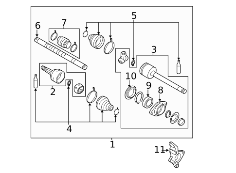 Drive Axles for 2012 Nissan Quest #0
