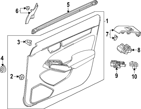 Interior Trim - Front Door for 2025 Honda Civic #0