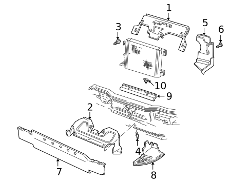 Air Baffle for 2001 Chevrolet Camaro #0