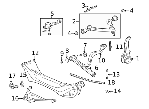 Suspension Components for 2003 Lexus SC430 #0