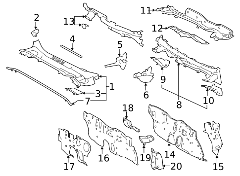 Cowl for 2022 Toyota Corolla #1