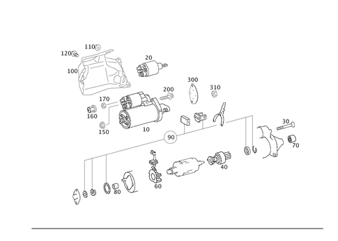 Starter for 2005 Mercedes-Benz CL600 #0