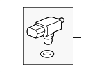 37940SNAA01 - Emission System: Pressure Sensor for Honda: Accord, Accord Crosstour, Civic, CR-V, CR-Z, Crosstour, Fit, HR-V, Insight, Odyssey, Passport, Pilot, Ridgeline Image