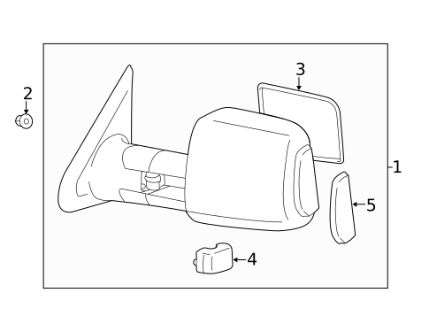 Outside Mirrors for 2014 Toyota Tundra #3