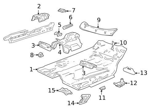 Floor & Rails for 1999 Volvo V70 #0