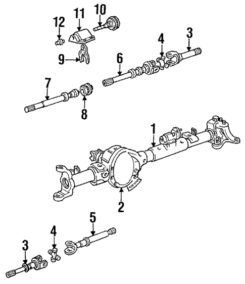 Front Axle for 1993 Dodge W150 #1