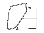 6787212551 - Body: Door Weather-Strip for Toyota Image