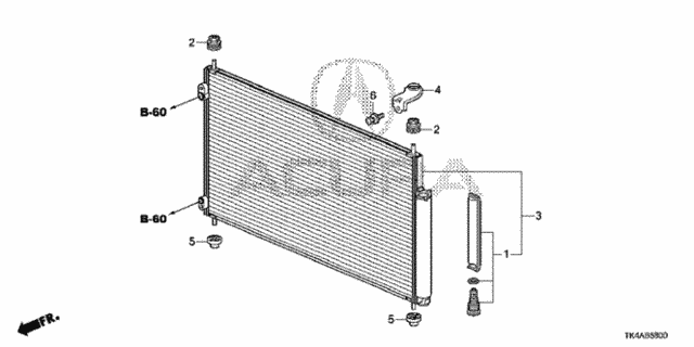 A/C Condenser for 2014 Acura TL #0