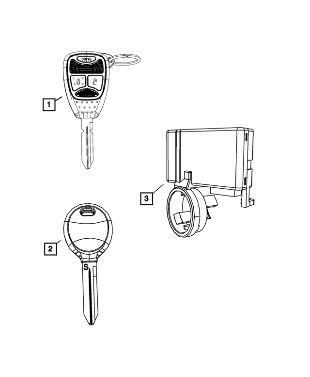 5191967AB - Electrical: Blank With Transmitter Key for Mopar Image