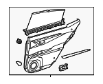6763033C50C6 - Body: Door Trim Panel for Lexus: ES300h, ES350 Image