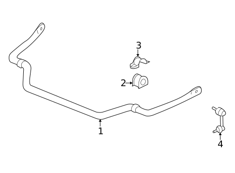 Stabilizer Bar & Components for 1999 Acura RL #1