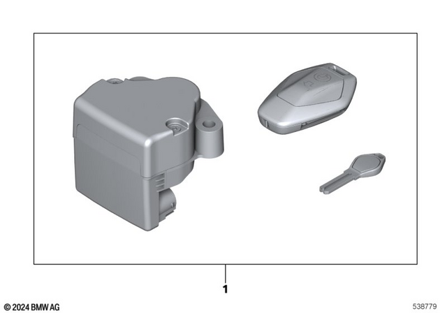 51255B422A0 - Body Equipment: Kit Single-Key Locking System - Japan for BMW-Motorrad Image